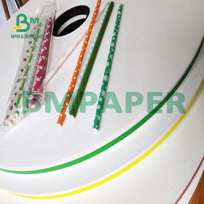 La Vierge de catégorie comestible de 60GSM 120GSM réduisent en pulpe Papier d'emballage blanc Straw Paper For Disposable Straws
