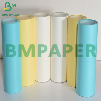 petit pain enorme de papier déclencheur de l'alimentation en papier de l'auto-collant 60g de papier enduit de silicone blanc bleu