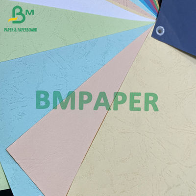110gm Papier de couverture de reliure Deux côtés Texture en cuir A1 A2 A3 A4 A5 Couleur en relief