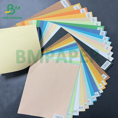 230gm papier à texture colorée en carton à grains de cuir artisanal