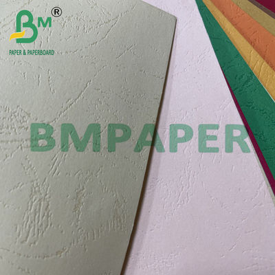 160g 180g Coloris épais Bristol en relief en cuir à grain de couverture en carton