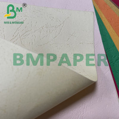160g 180g Coloris épais Bristol en relief en cuir à grain de couverture en carton