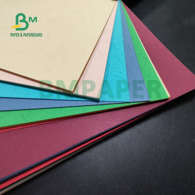 110 gm 150 gm couverture en papier texturé multicolore pour reliure 72 x 102 cm