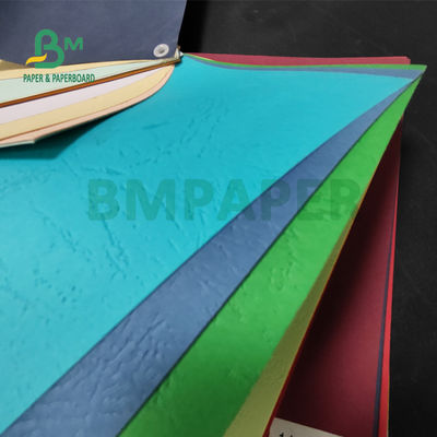 110 gm 150 gm couverture en papier texturé multicolore pour reliure 72 x 102 cm