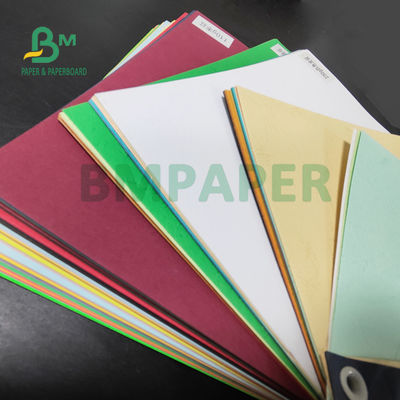 110 gm 150 gm couverture en papier texturé multicolore pour reliure 72 x 102 cm