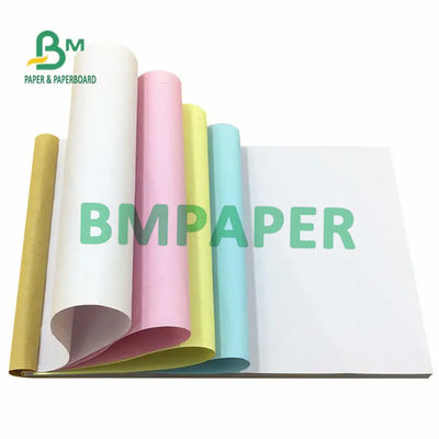 55 grammes de papier sans carbone NCR blanc jaune rouge bleu couleur papier de facture noir image