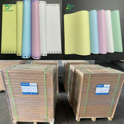 55 grammes de papier sans carbone NCR blanc jaune rouge bleu couleur papier de facture noir image