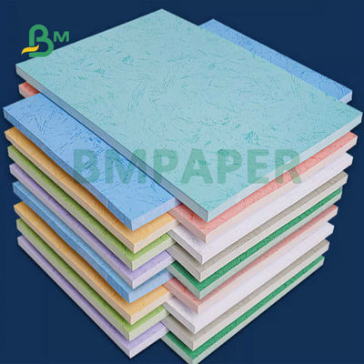 Vert bleu rouge 230gm 260gm cuir texturé papier en relief pour couvertures de livres 31x43 pouces