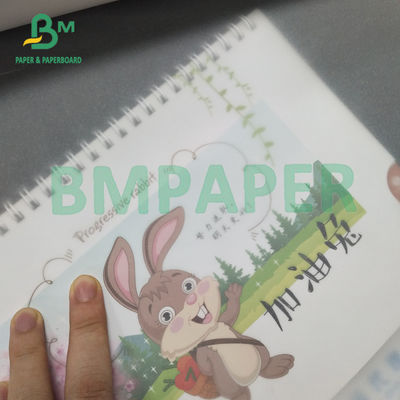 Papier de traçage à haute transparence et peu cassant pour l'ingénierie du dessin