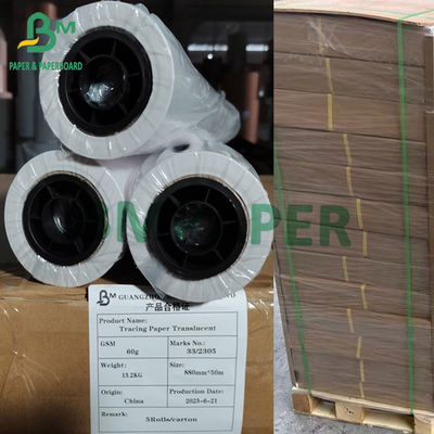 60 grammes de papier de traçage Translucide papier de traçage en rouleaux de 880 mm x 50 m 100 m 150 m Carton