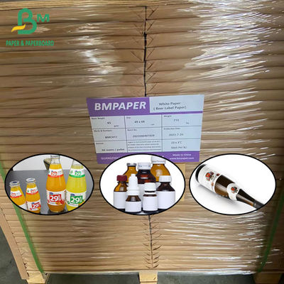 65 grammes de papier blanc pour bière ou étiquette de bouteille 49 x 68 cm 40 x 68 cm feuille de papier haute résistance à l'humidité