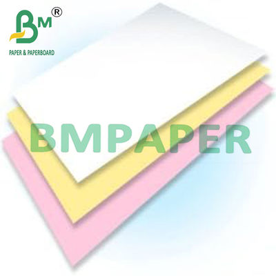 Papier d'ordinateur sans carbone en forme continue avec blanc rose jaune