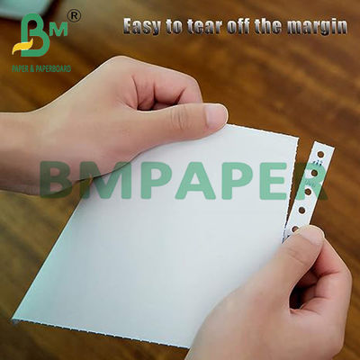 8.5 x 11 pouces Blanc rose NCR papier de copie sans carbone pour les imprimantes à matrice de points