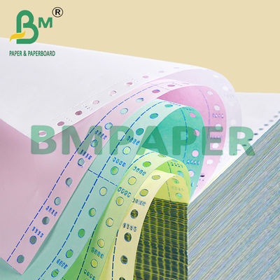 8.5 x 11 pouces Blanc rose NCR papier de copie sans carbone pour les imprimantes à matrice de points