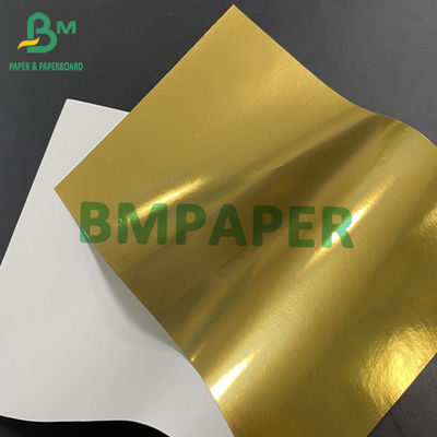 Papier d'étiquette métallisé doré pour les bouteilles de bière Étiquette de résistance à l'humidité