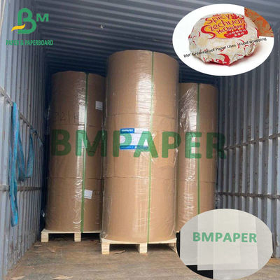 30g-80g Rouleau de papier blanc imperméable à la graisse de haute qualité enveloppement alimentaire Master Roll Taille personnalisée