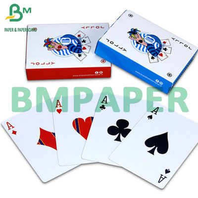 300 grammes de base bleue de base papier de poker C2S carton brillant jouer à des cartes à gratter