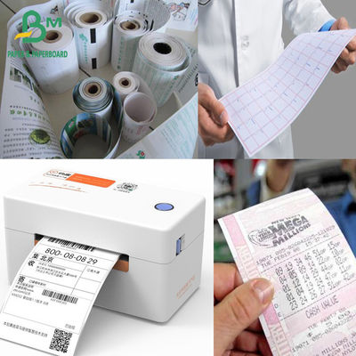 Papier thermique blanc 57*40mm 80*80mm 80*60mm papier de caisse rouleau de caisse