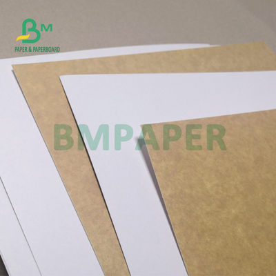 270gm revêtu de papier de fond Kraft blanc pour les boîtes à emporter