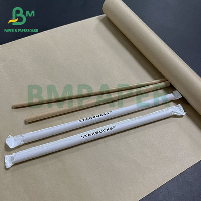 60 gm 120 gm Papier à la paille hydrofuge de qualité alimentaire blanc brun