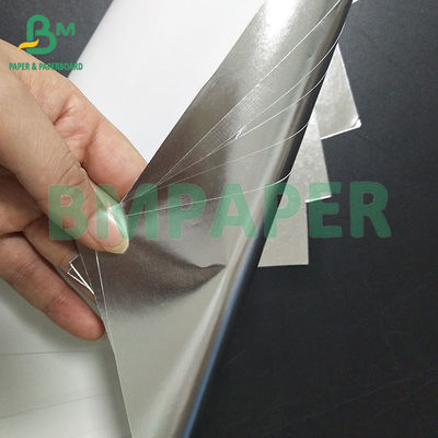 Or et argent Étiquette de bière à deux couleurs Résistance humide Adhésif papier autocollant 70 grammes rouleaux