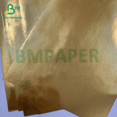 70gm Résistance à l'humidité Papier Laber de bière métallisé en aluminium doré