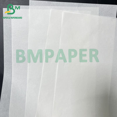 Papier d'emballage de nourriture blanc de 33 grammes et 38 grammes, parfaitement résistant aux huiles et aux graisses.