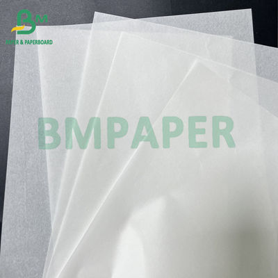 Excellente capacité de traitement 60 gm papier blanc résistant à la graisse pour les emballages de collations alimentaires