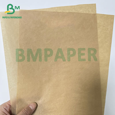 40 gm 60 gm papier d'emballage à l'huile brune non blanchi à l'épreuve de l'huile alimentaire
