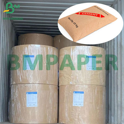 30 lb 40 lb résistant aux éclats papier kraft naturel brun pour sacs de ciment