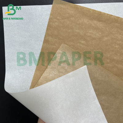 40 gsm + 10 gsm PE Papier d'emballage de sucre brun blanc non blanchi Rouleau de papier de boucherie