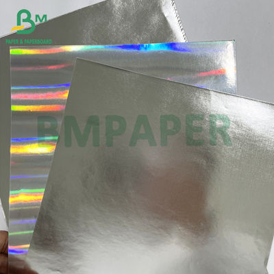Impression d'étiquettes Excellente résistance à l'humidité Papier métallisé argenté