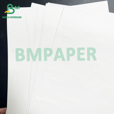 80gm Bonne stabilité d'impression Papier kraft blanchi blanc pour emballage alimentaire