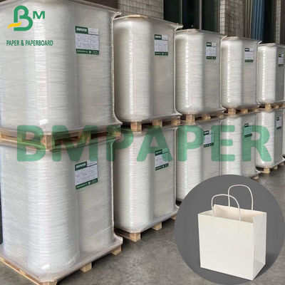 70 gm de papier kraft blanchi largeur de rouleau 1100 mm papier artisanal pour sacs de magasinage