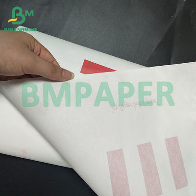 Papier à l'huile blanc imperméable à l'eau et recyclable pour les aliments frits