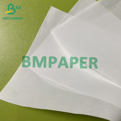 35 gm 40 gm papier de protection contre l'huile papier blanc à l'épreuve de la graisse en rouleaux Taille personnalisée pour emballage alimentaire