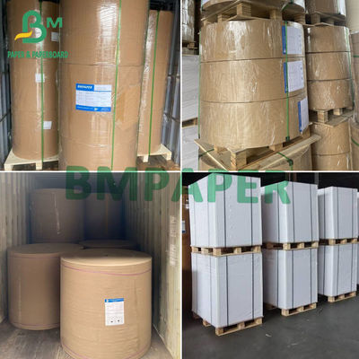 35 gm 40 gm papier de protection contre l'huile papier blanc à l'épreuve de la graisse en rouleaux Taille personnalisée pour emballage alimentaire