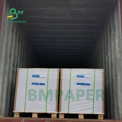 80# 100# C2S Papier textuel recouvert de blanc brillant pour accrochage de porte 24' x 36'