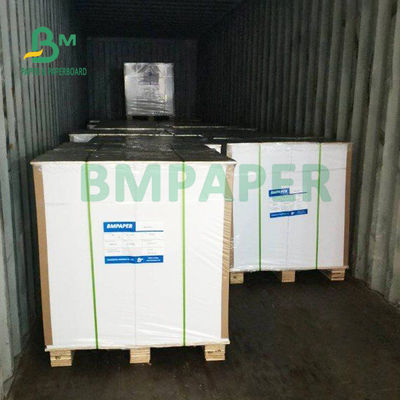 80# 100# C2S Papier textuel recouvert de blanc brillant pour accrochage de porte 24' x 36'