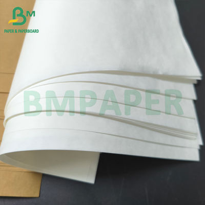 Sacs à haute traction bruns et blancs Papier Kraft 80 gm 90 gm Papier Kraft extensible