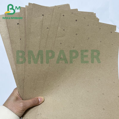 70gm papier kraft sous-couche perforée à trou rond recyclable pour usine de vêtements
