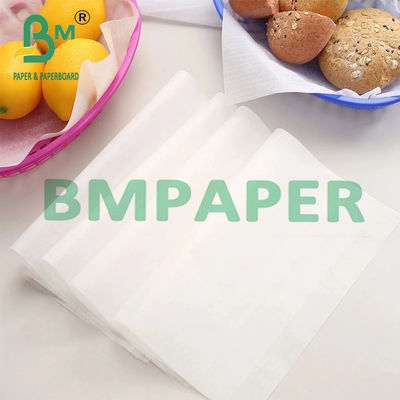 15 x 15 pouces de papier blanc pour sandwich compostable pour Delis