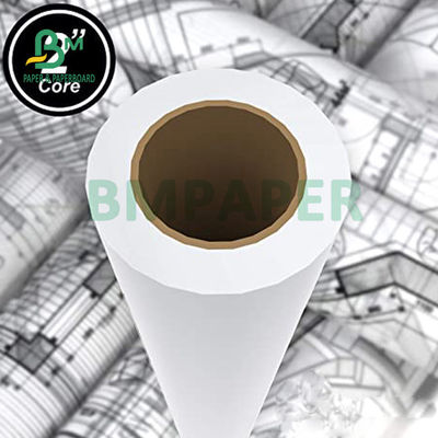20 lb de papier de contrainte pour le traceur à jet d'encre 30 &quot; 36 &quot; x 500 &quot; 3 &quot; noyau 92 blanc vif
