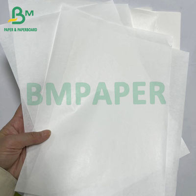 Papier kraft blanc blanchi de qualité alimentaire G1S recyclable de 40 gm
