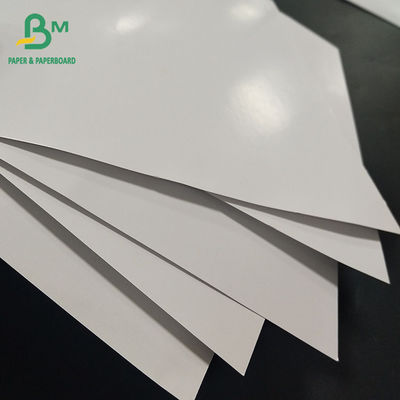 210-400gm Carte de couverture double face revêtue brillante blanche brillante pour couverture de livre