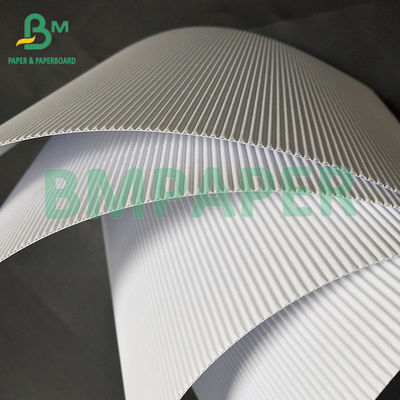 120 +120 GSM 1 mm Épaisseur Blanc Carte ondulée à deux couches à face unique E Pour boîtier cosmétique