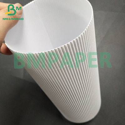 120 +120 GSM 1 mm Épaisseur Blanc Carte ondulée à deux couches à face unique E Pour boîtier cosmétique
