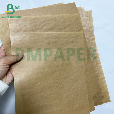 Rouleau de papier de sac kraft brun brillant recyclable de 40 g
