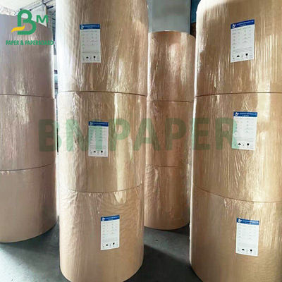Rouleau de papier de sac kraft brun brillant recyclable de 40 g