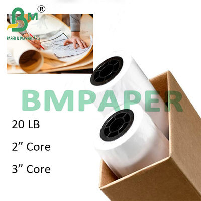 24&quot; x 150ft 2 &quot; de base 20lb papier de tracé pour dessin CAD 5 rouleaux / boîtier